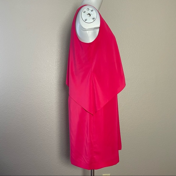 ANN TAYLOR PINK SLEEVELESS MULTI TIERED DRESS - Picture 3 of 6